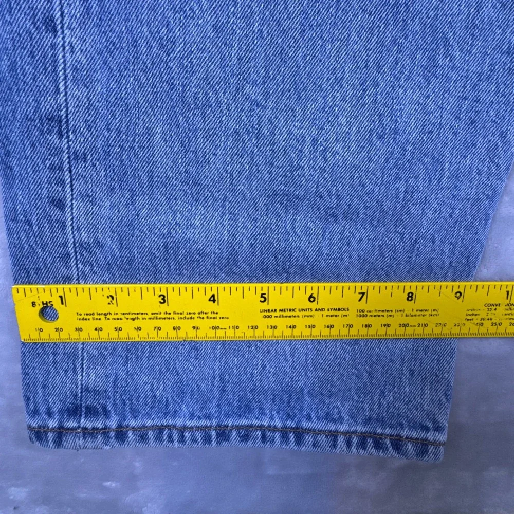 Levis 501 Original Fit Mens Blue Denim Straight Leg Button Fly Jeans 36x30